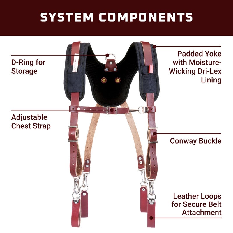 Occidental Leather Stronghold Suspension System - Comfortable, Secure Fit - Includes Convenient Pockets - One Size Fits Most - Made in USA - Image 3